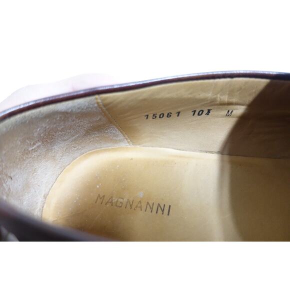 MAGNANNI Men Loafers Lino Strap Penny Size 10.5 M Brown Slip-On Dress Shoes main image 8